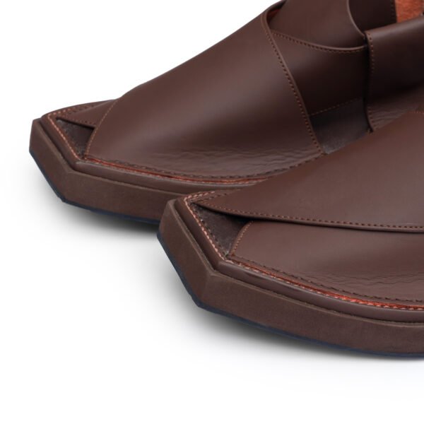 LUXURY MATTE BROWN KAPTAAN PESHAWARI CHAPPAL